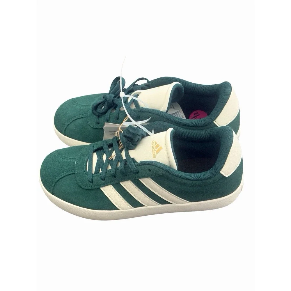 adidas VL Court 3.0 K Unisex Kids Sneakers Green/White US 4.5 ID6309
